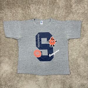 Vintage 80s Russell Athletic Syracuse Orange Single‎ Stitch T Shirt Medium